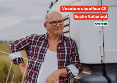 Chauffeur CE | Bache nationaal | Overpelt