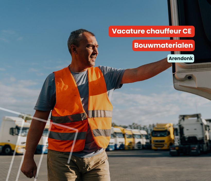 chauffeur ce vervoer bouwmaterialen