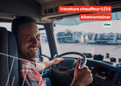 Chauffeur C/CE | Afzetcontainer | Olen