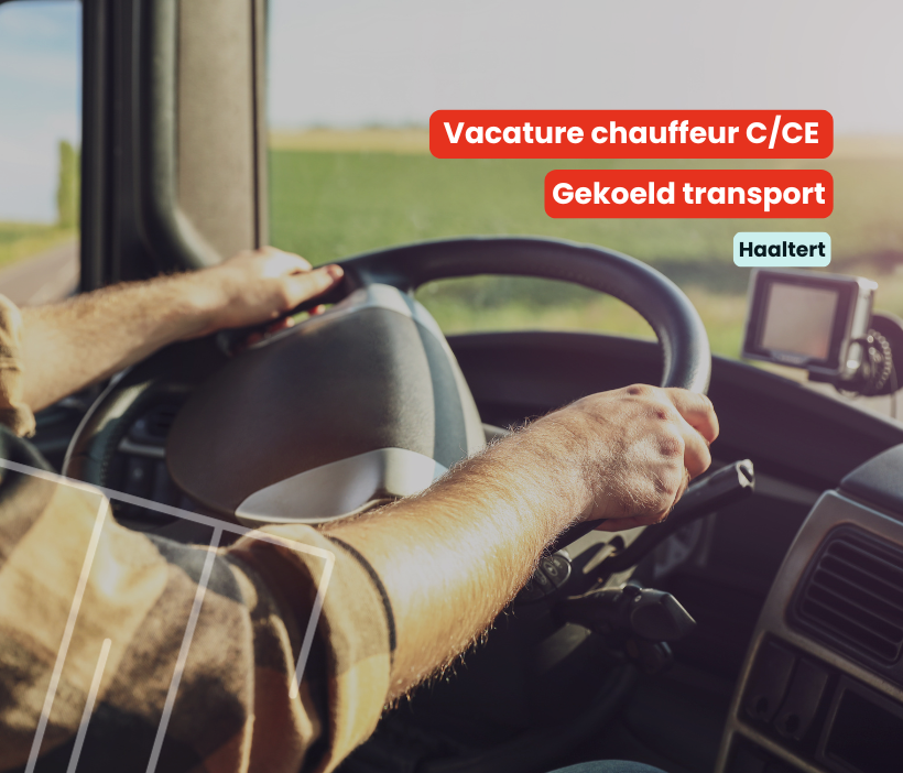 chauffeur c of ce nationaal gekoeld transport