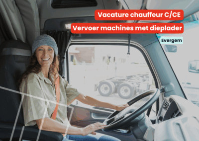 Chauffeur C/CE | Vervoer machines met dieplader | Evergem
