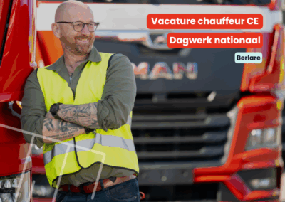 Chauffeur CE | Dagwerk nationaal | Berlare