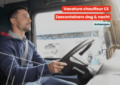 Chauffeur CE | Zeecontainers dag & nacht | Antwerpen